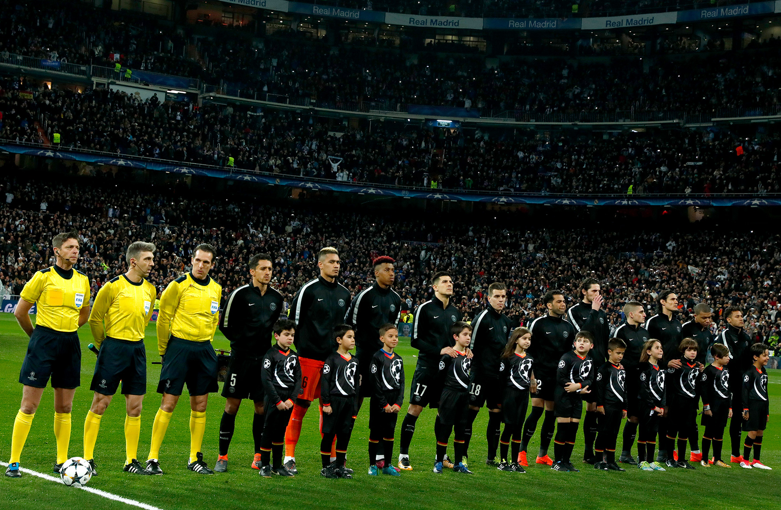 psg vs real madrid lineups