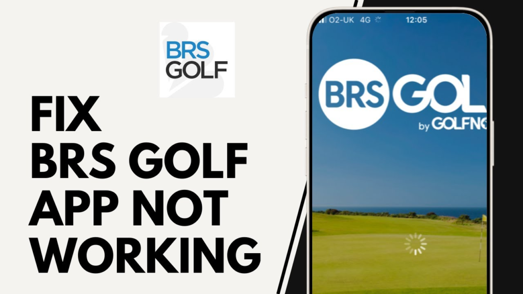 brs golf app not working